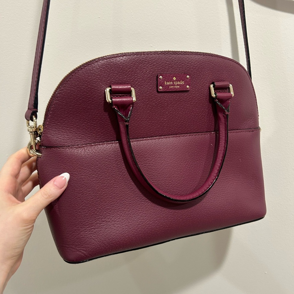 Kate Spade Plum Leather Crossbody Bag